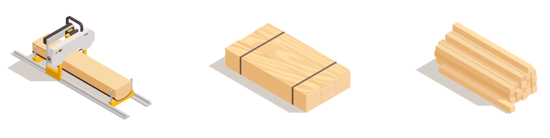 製材機があるのでご要望のサイズ柔軟に対応可能
